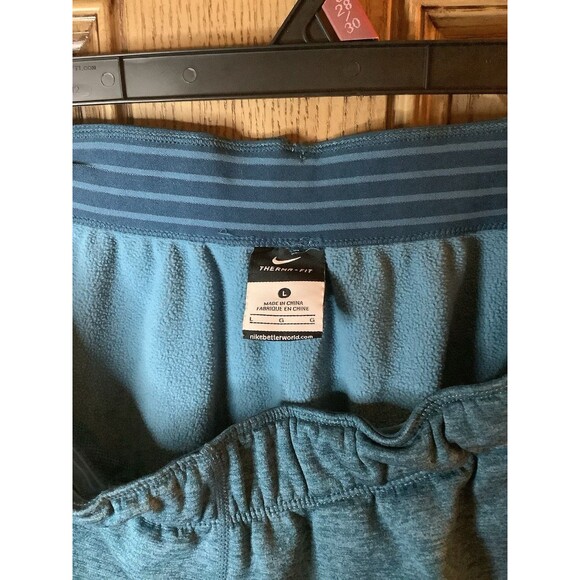 Nike Therma Fit Joggers Women's Size L Heather Green Dri-Fit Fleece Lined - Picture 2 of 5